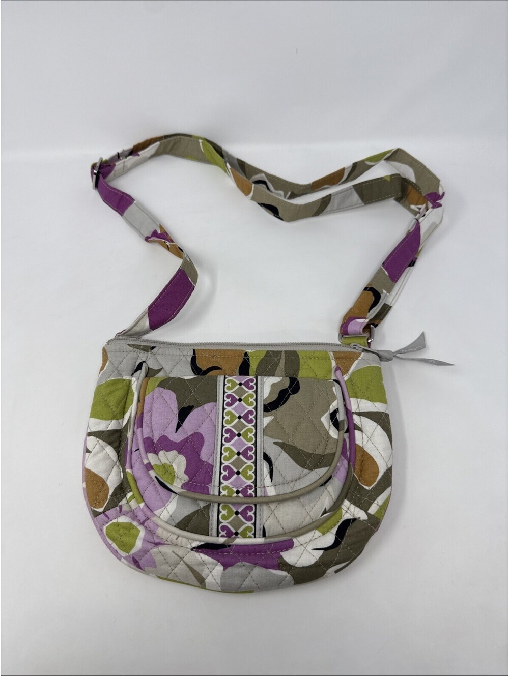 Vera Bradley Womens Lizzie Portobello Road Crossbody Bag Quilted Purse